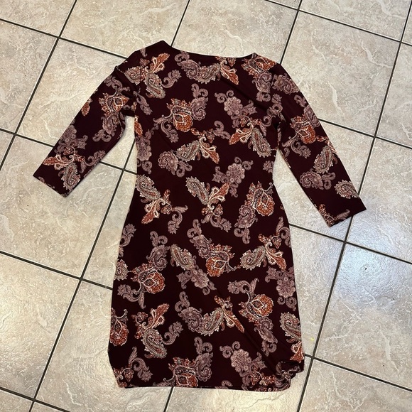 Ann Taylor Elegant Paisley Print Dress Size Small - Picture 2 of 4